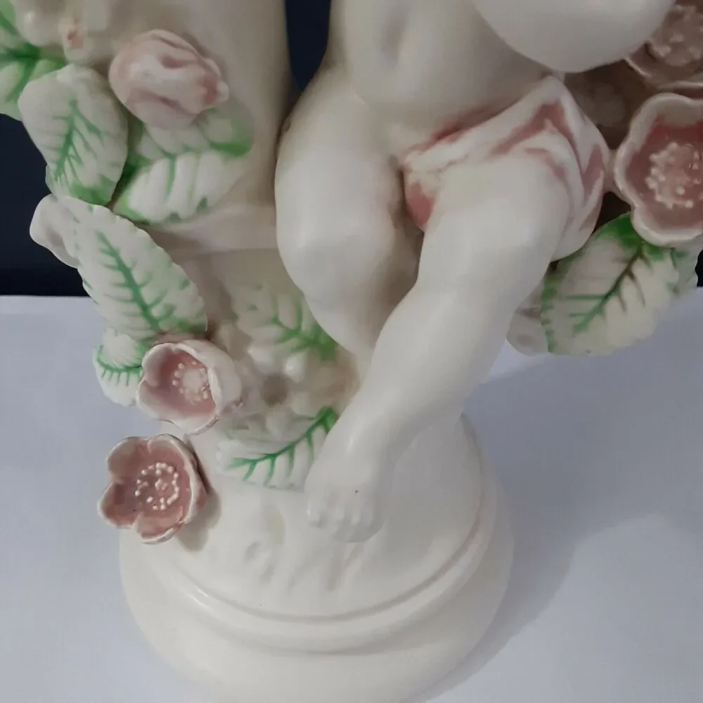 Vintage Holland Mold Cherub Candle Holder Romantic,Cottage,Ecclectic